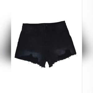 Sincerely Jules Black Distressed Jean Shorts